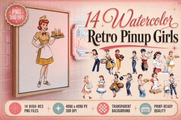 Download Retro Pinup Girl Clipart Rockabilly PNG - Premium Resources