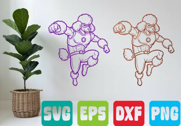 Download Super Dog SVG Cartoon Hero Design - Premium Bundle