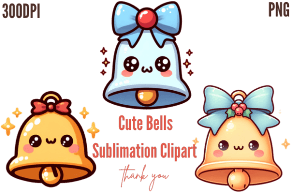 Download Cute Bells Sublimation Clipart - Premium Resources